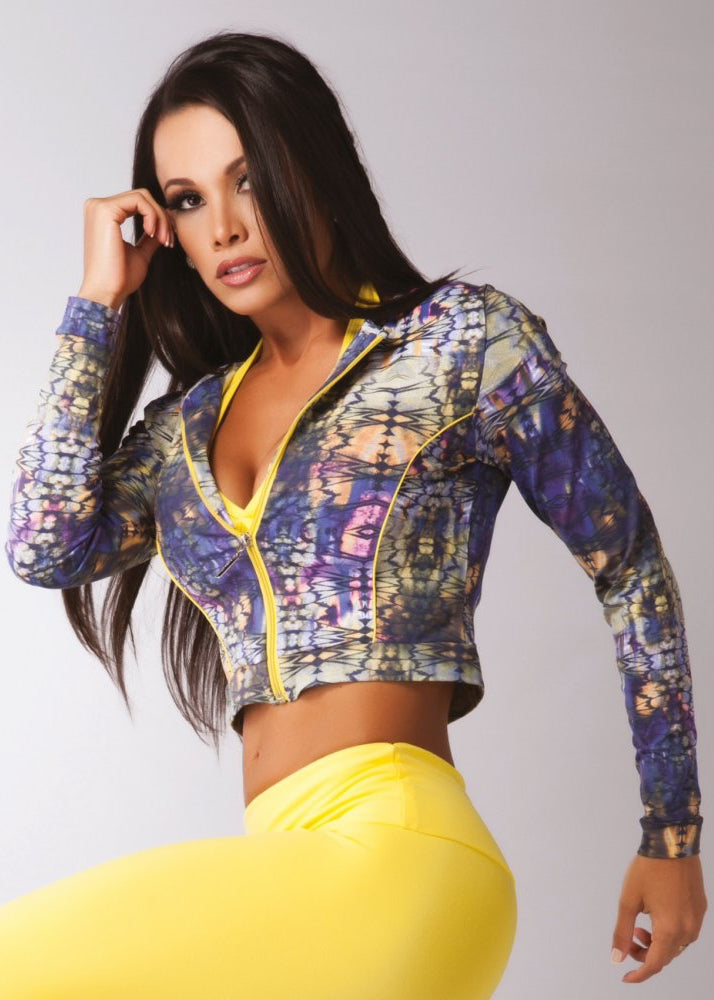 Copacabana Crop Supplex Fitness Jacket
