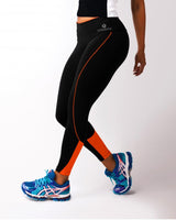 Va Va Voom Black and Orange Gym Leggings