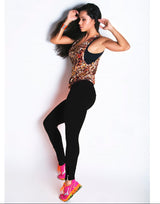 Zip Leg Lola Luxury Gym Legging Black