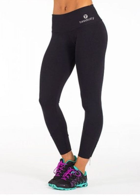Zip Leg Lola Luxury Gym Legging Black