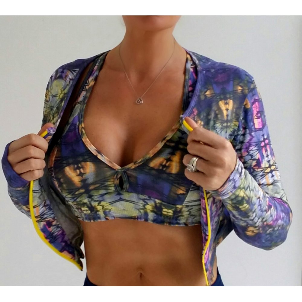 Copacabana Crop Supplex Fitness Jacket