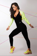 Black Booty Gym Fitness Jumpsuit