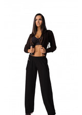 It Girl Black/White Fitness Jacket
