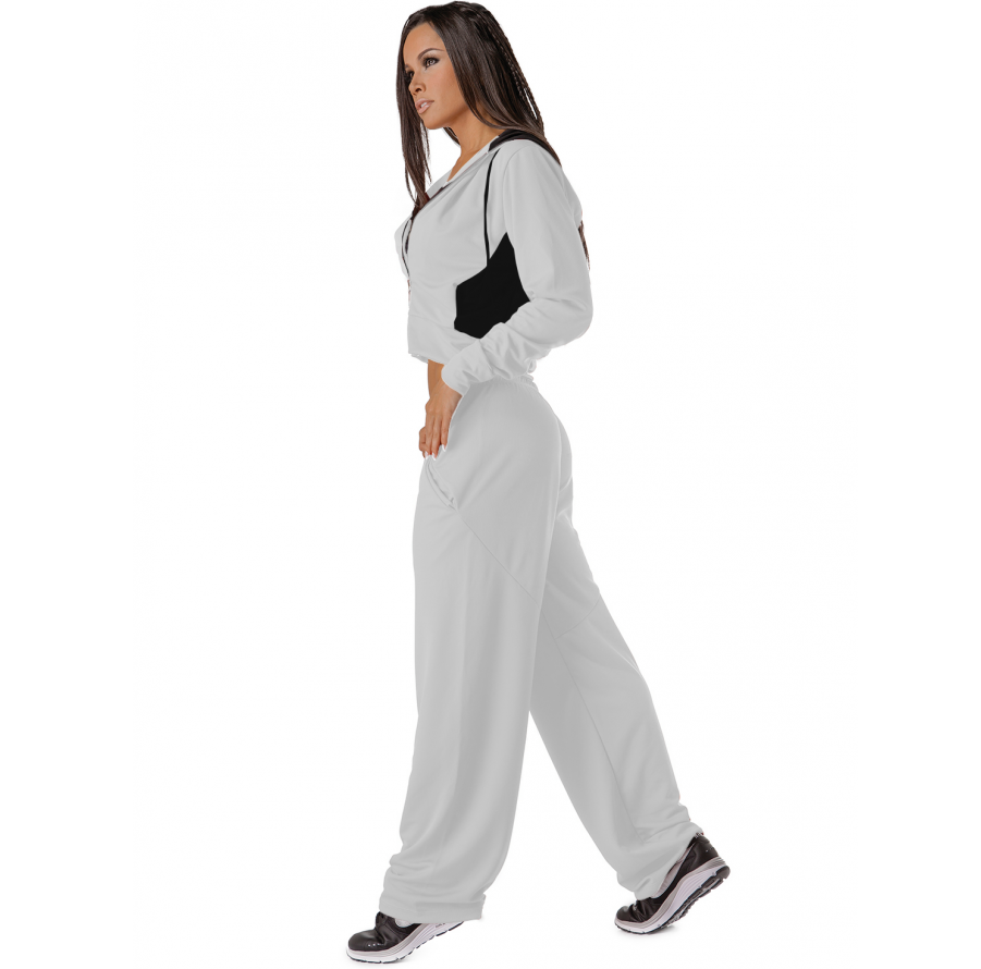 Ladies It Girl White Sports Fitness Jacket