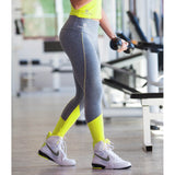 City Lights Grey/Neon Compression Supplex Gym Leggings