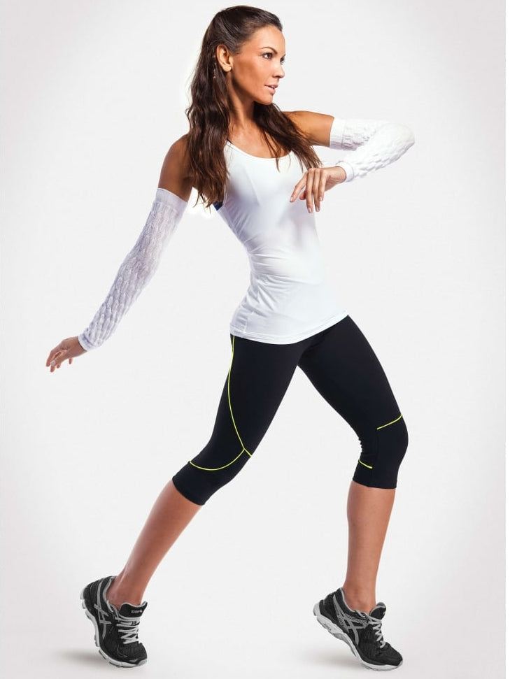 Boogie Capri Fitness Leggings Black/Neon