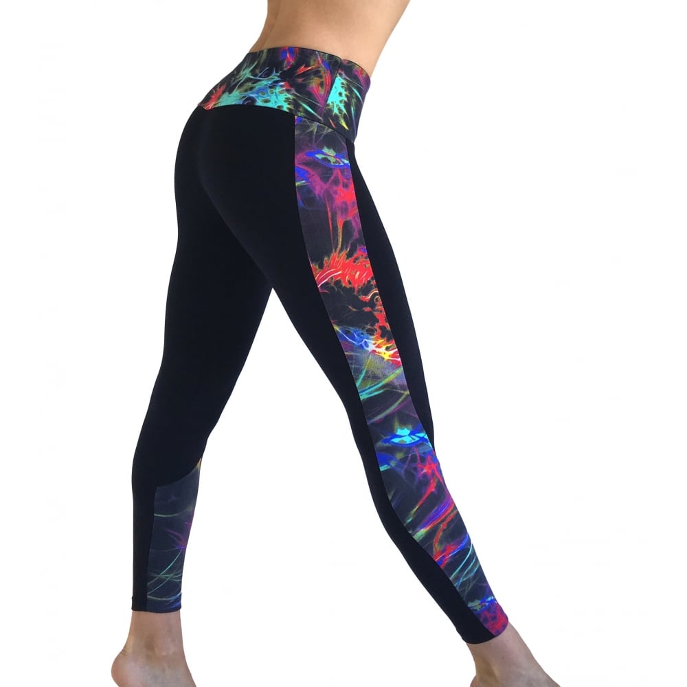 Electri-Cute Half Print Supplex Gym Leggings