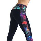 Electri-Cute Half Print Supplex Gym Leggings