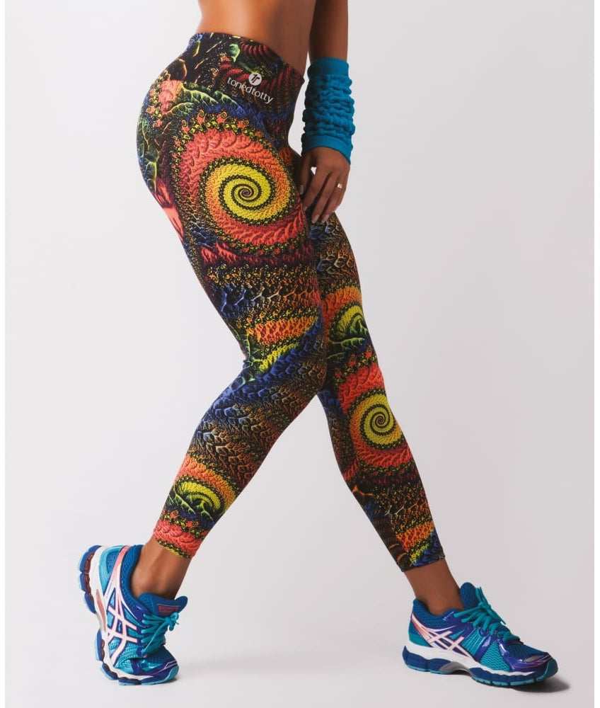 Como Funky Print Supplex Fitness Leggings