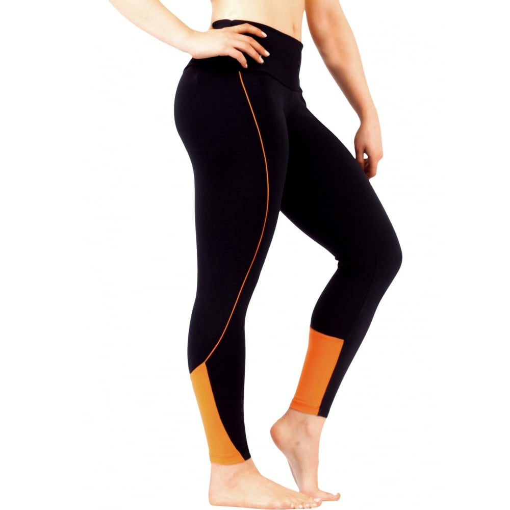 Va Va Voom Black and Orange Gym Leggings