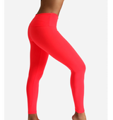 Cute As A Button Neon Coral Supplex Gym Leggings