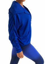 Cobalt Blue My Mind Oversized Boyfriend Jacket