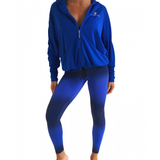 Cobalt Blue My Mind Oversized Boyfriend Jacket