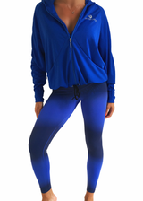 Cobalt Blue My Mind Oversized Boyfriend Jacket