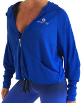 Cobalt Blue My Mind Oversized Boyfriend Jacket