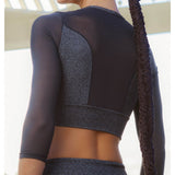 Strength Meets Style Supplex Tulle Luxury Top