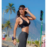 Black Cosmopolitan Supplex Fitness Bra Top
