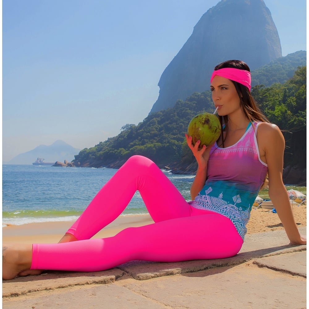 La-Di-Da Supplex Pink Fitness Leggings