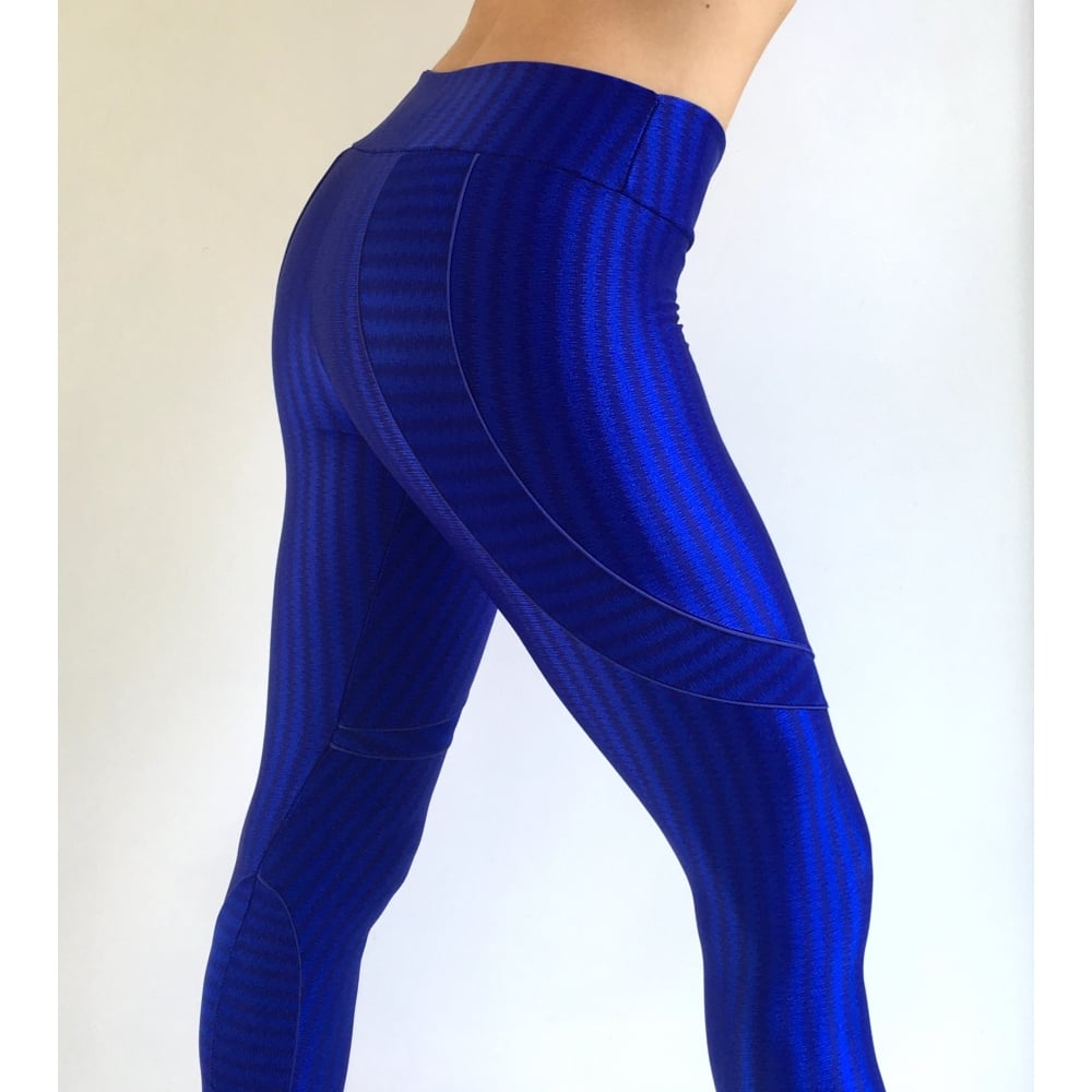Coco Blue Subtle Print Fitness Leggings
