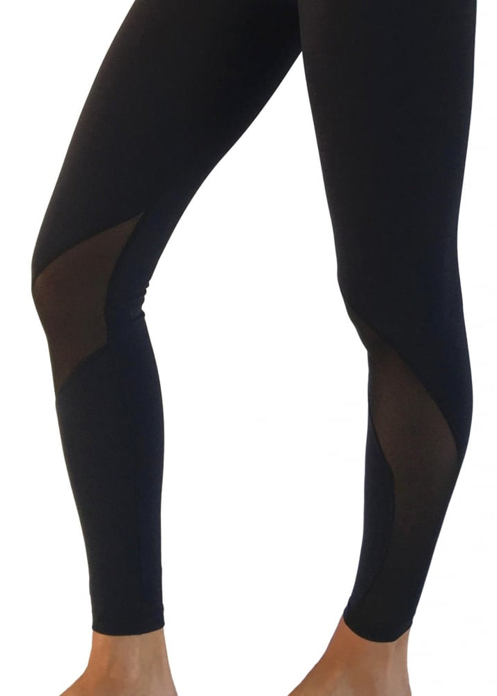 Womens Hotting Up Luxury Black Fitness Leggings