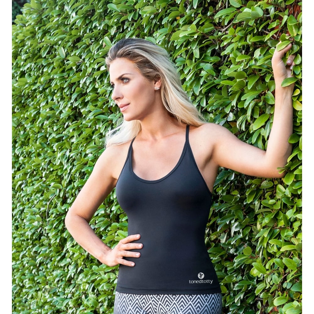 Longer Length Black Fitness Top