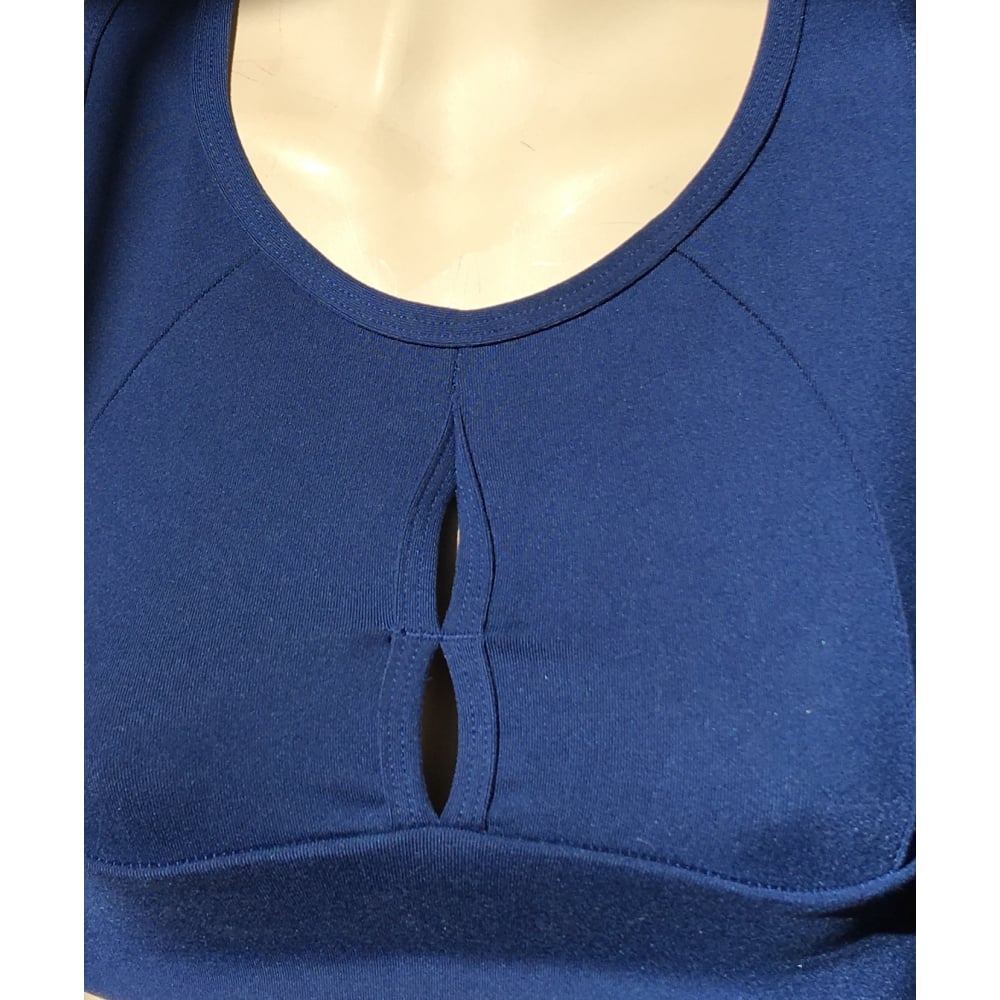 Navy Fruit Salad Supplex Sports Bra Top