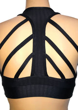Coco Noir 2 Strappy Back Fitness Bra top