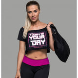 All About Me Off Shoulder Gym Crop Top