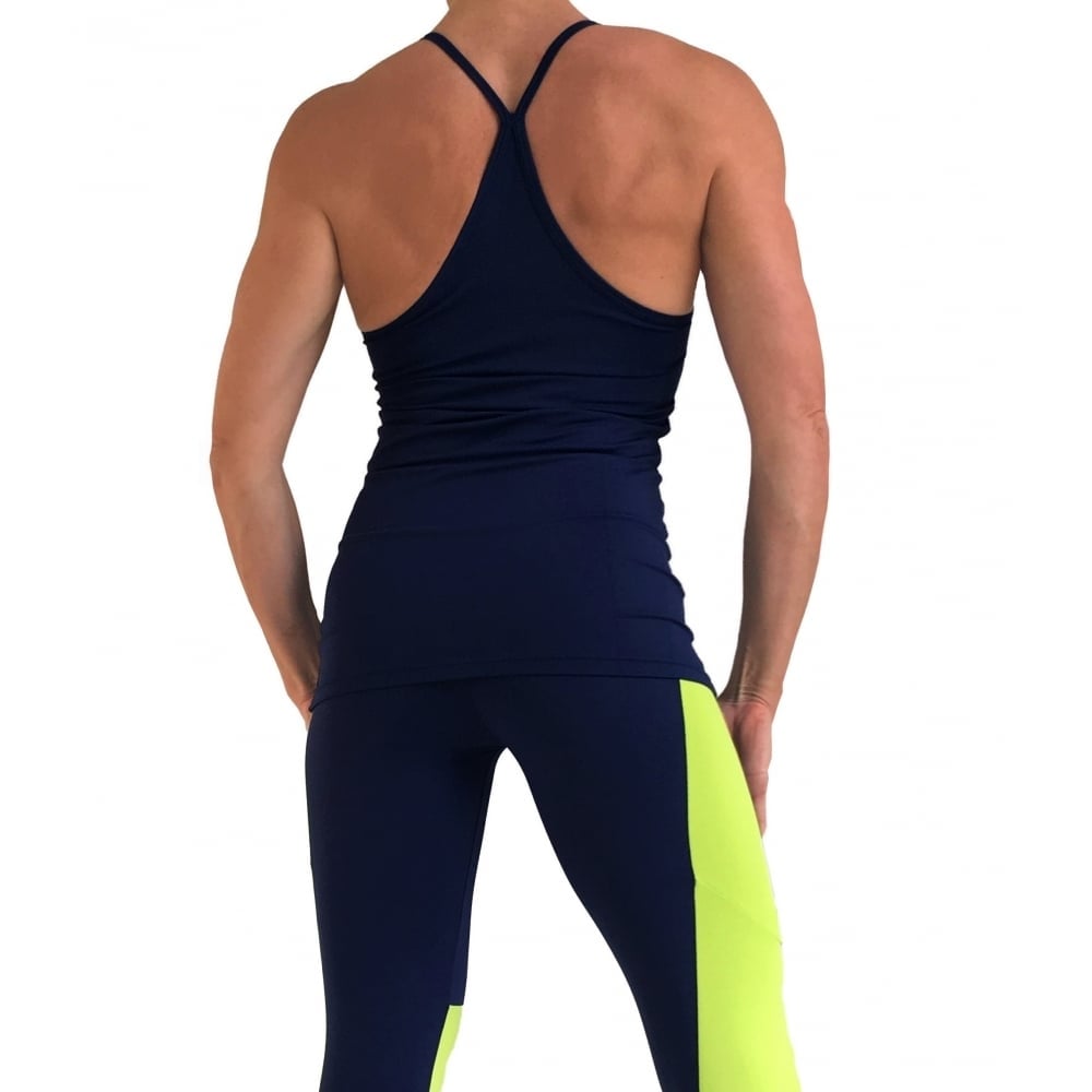 Longer Length Lavish Fitness Top Navy