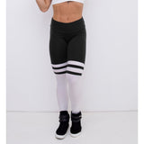 "Showgirls" Black and White Power Sock Leggings