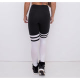 "Showgirls" Black and White Power Sock Leggings