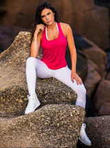 Bossgirl Supplex White Fitness Leggings