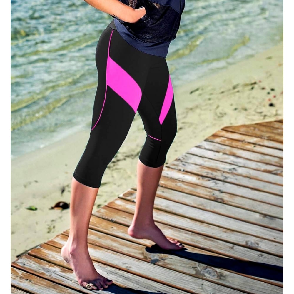 Pink A Boo Supplex Capri Fitness Leggings