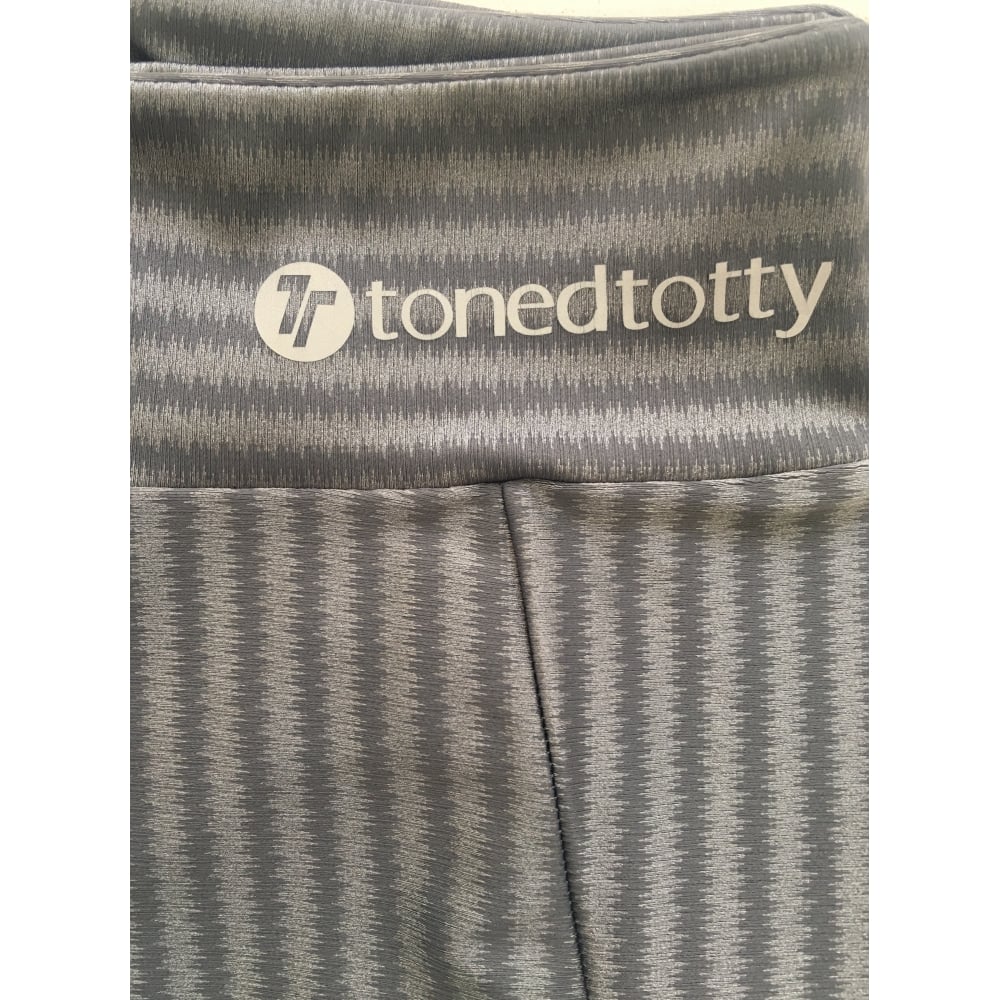 Steel-ing The Show Chrome Gym Leggings with Tulle