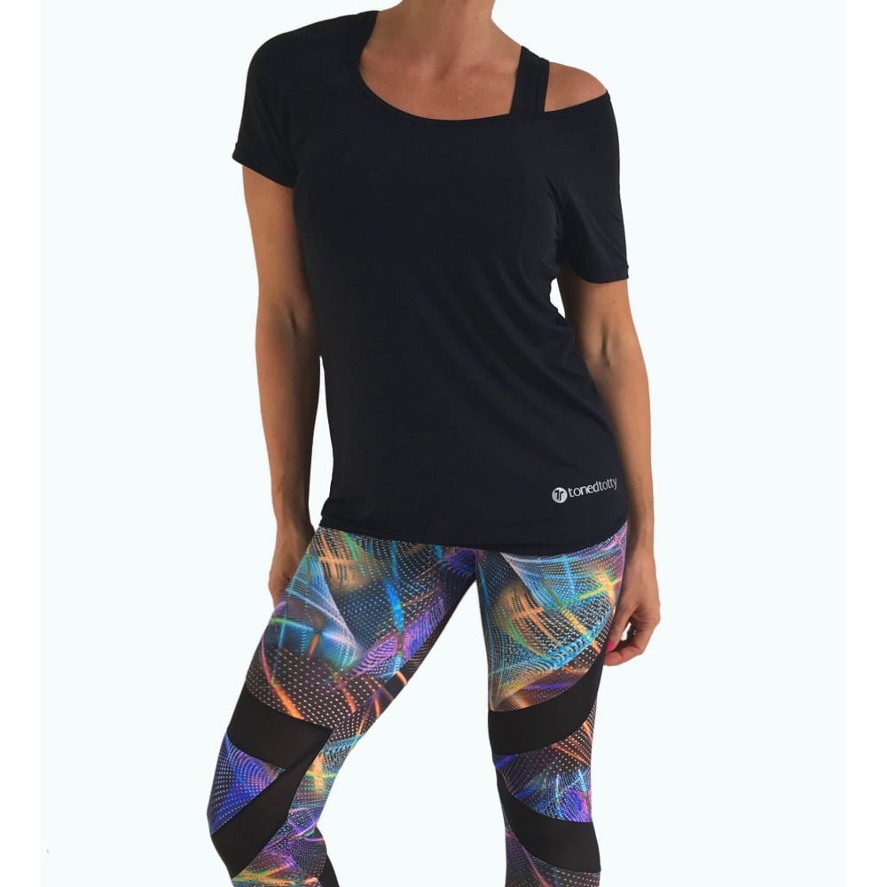 Short Sleeve Black Sports T-shirt