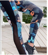 Calypso Half Print Supplex Gym Leggings