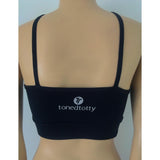 ‘Bondi Supplex Black Sports Bra Top