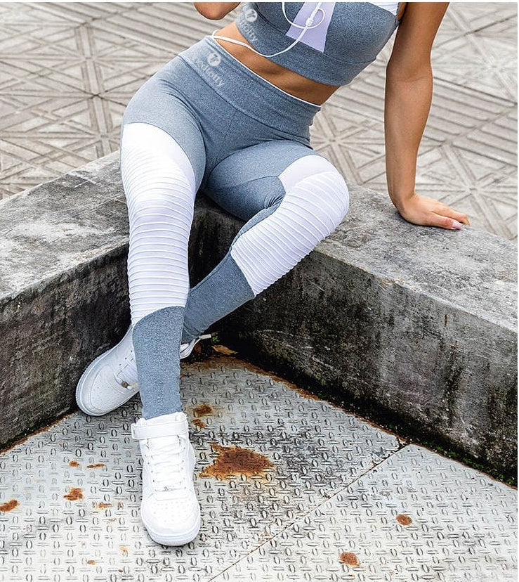 Dilly Dally Grey Supplex Fitness Leggings