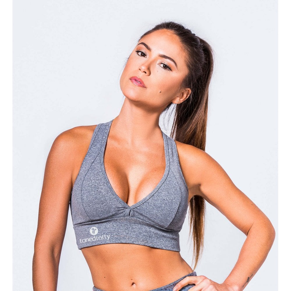 Grey Mescla Supplex Sports Bra