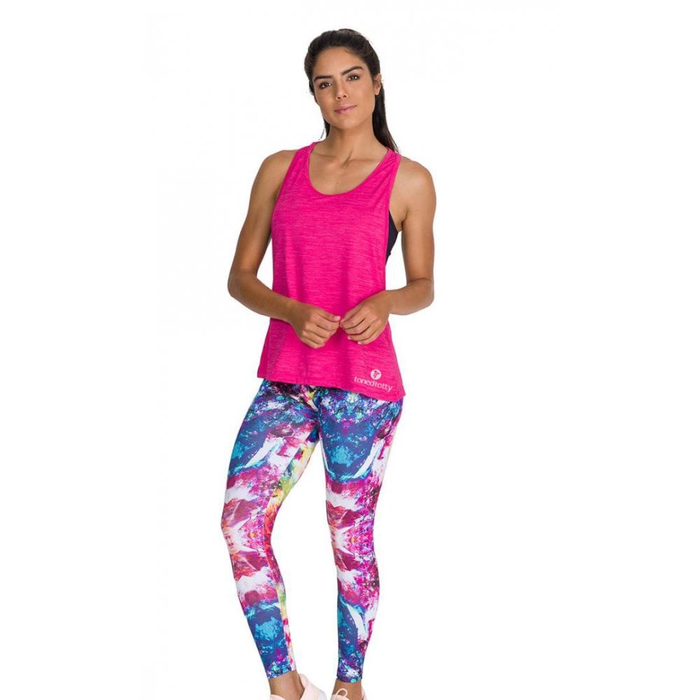Pink Ladies Drop Armhole Fitness Vest