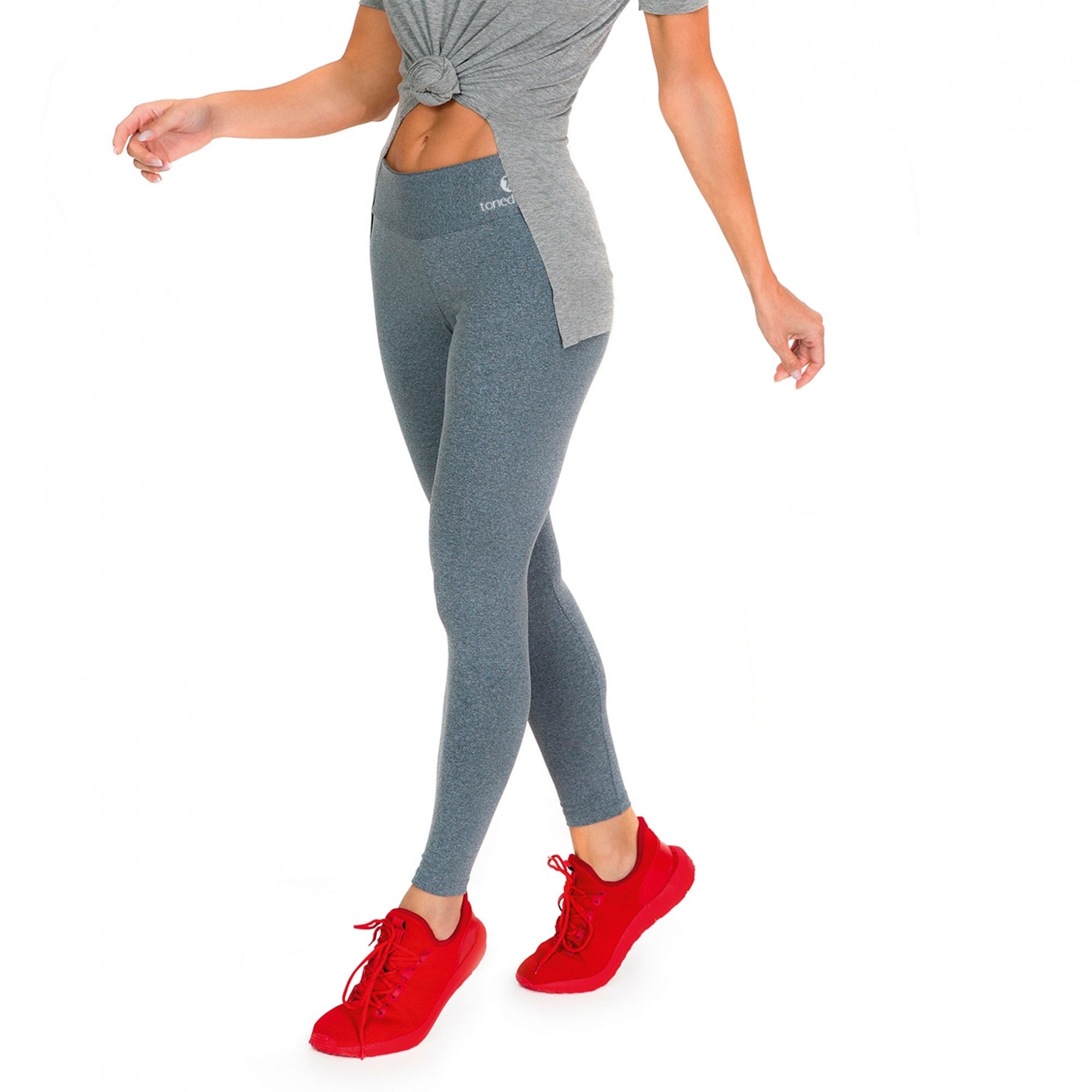 Grey Mescla Supplex Fitness Leggings