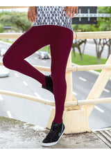 Wine / Mulberry Supplex Gym Leggings