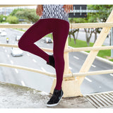 Wine / Mulberry Supplex Gym Leggings