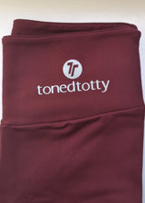 Wine / Mulberry Supplex Gym Leggings