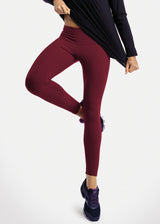 Wine / Mulberry Supplex Gym Leggings