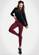 Wine / Mulberry Supplex Gym Leggings