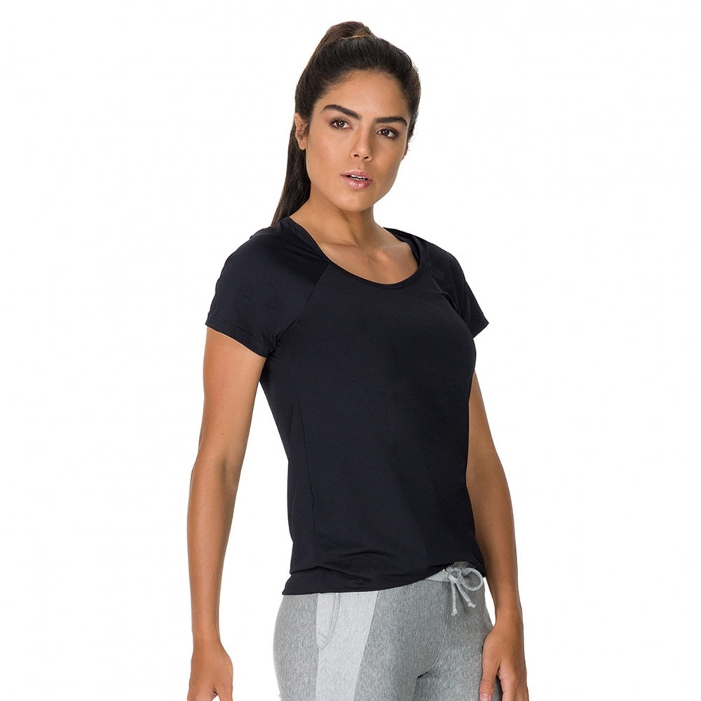 Short Sleeve Black Sports T-shirt