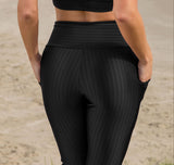 Black Uptown Girl Sexy Fitness Leggings