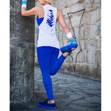 Spritely Blue Supplex Gym Leggings