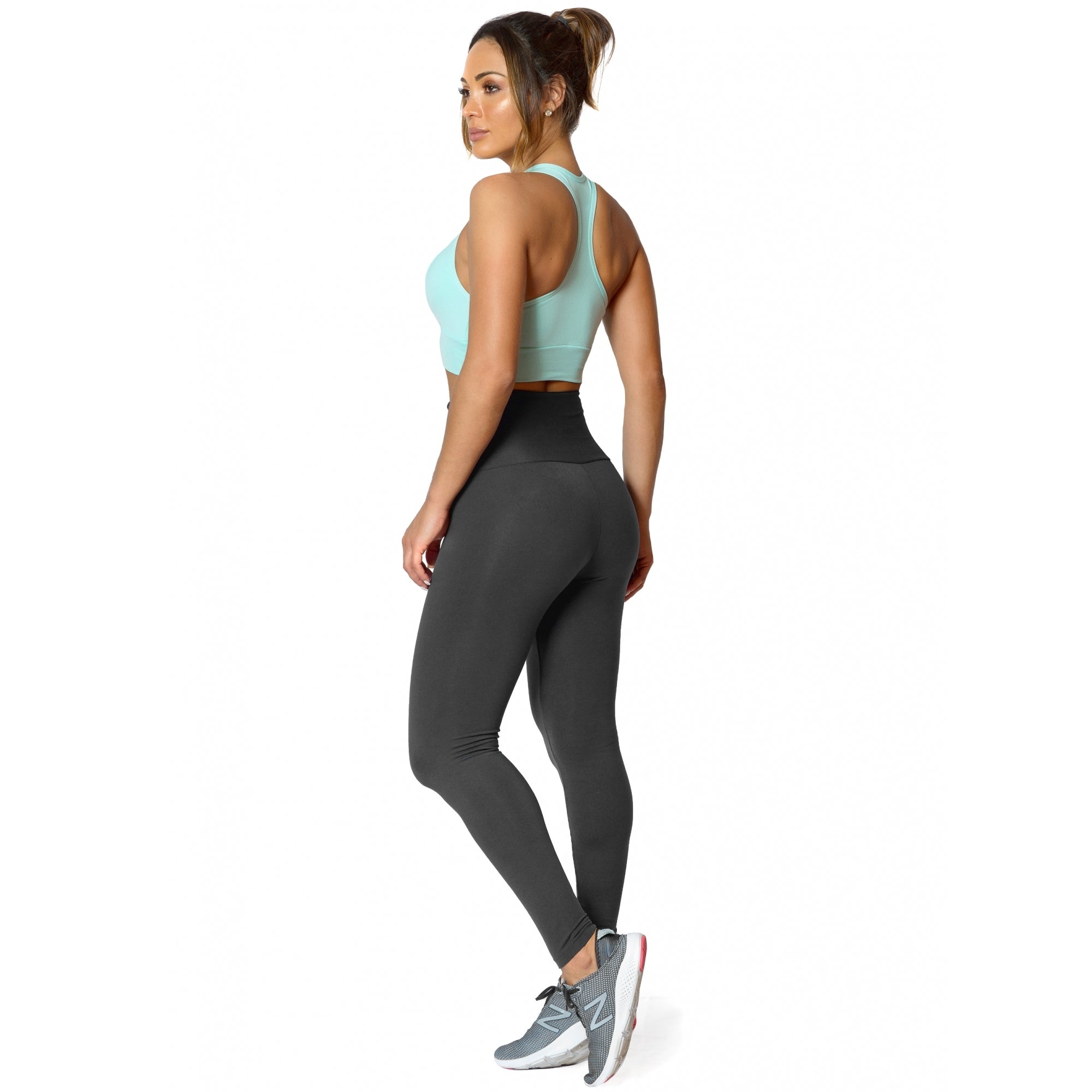 Slate High Waisted Slimming Leggings